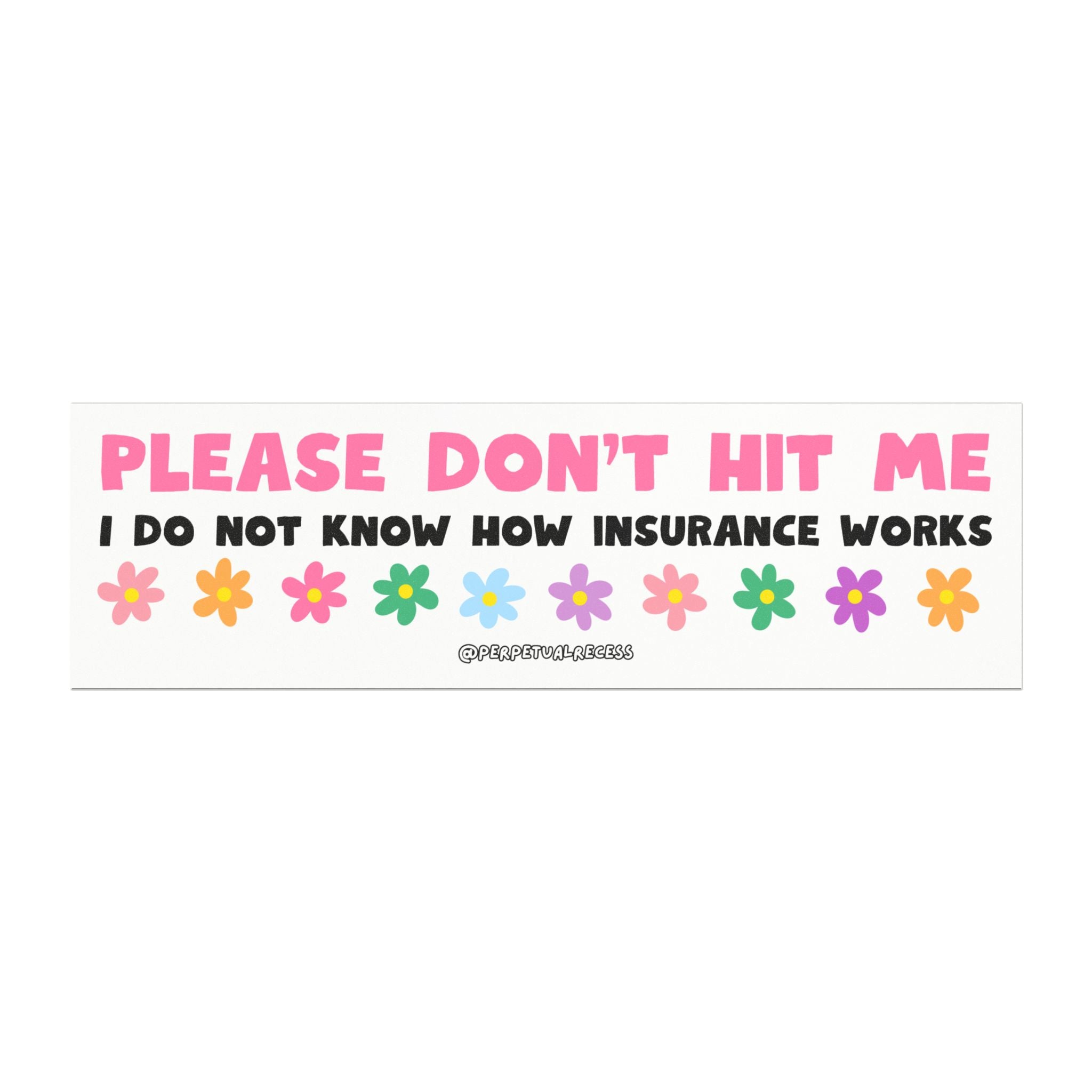 idk insurance car decal