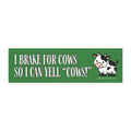 i brake for cows car decal