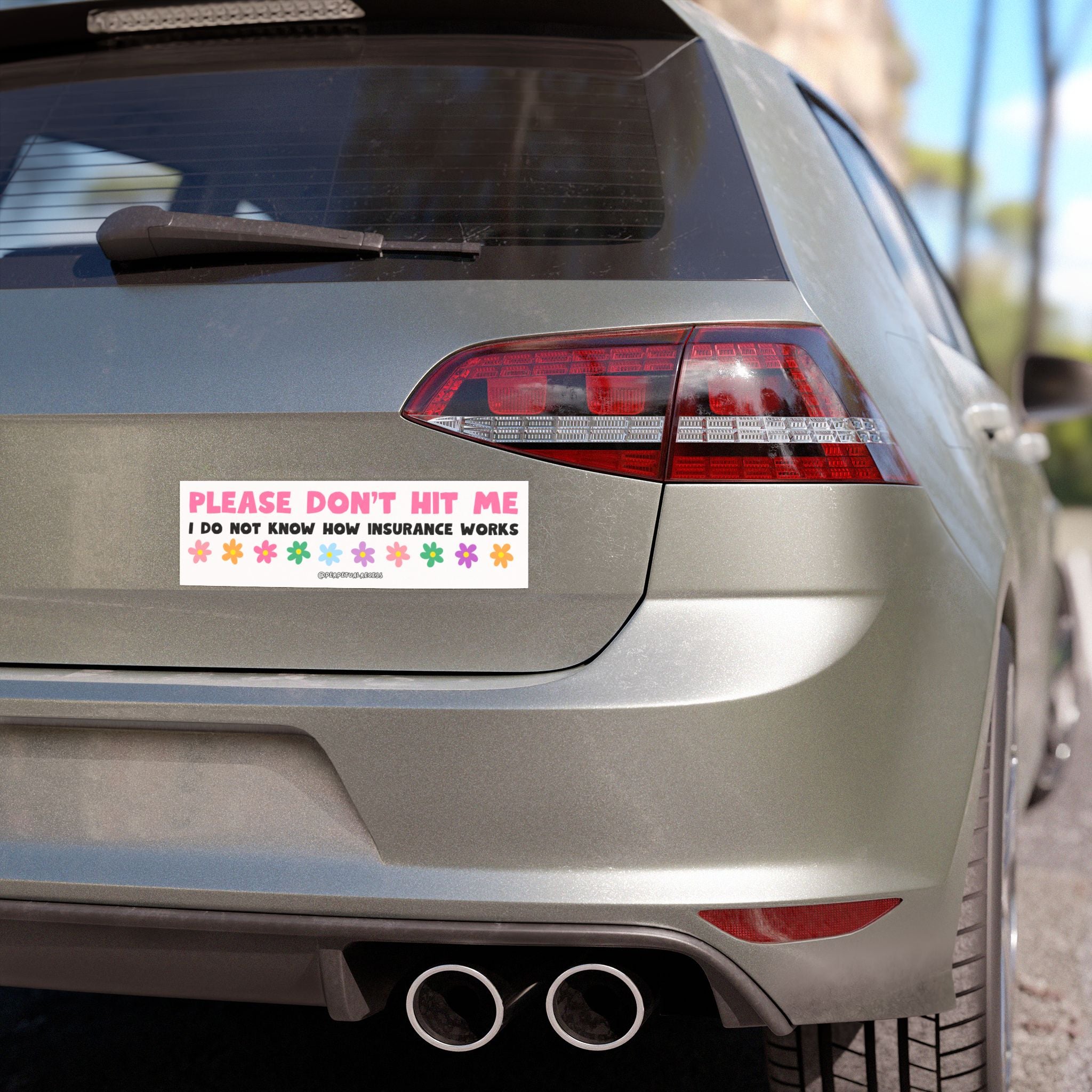 idk insurance car decal