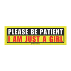 i am just a girl car decal
