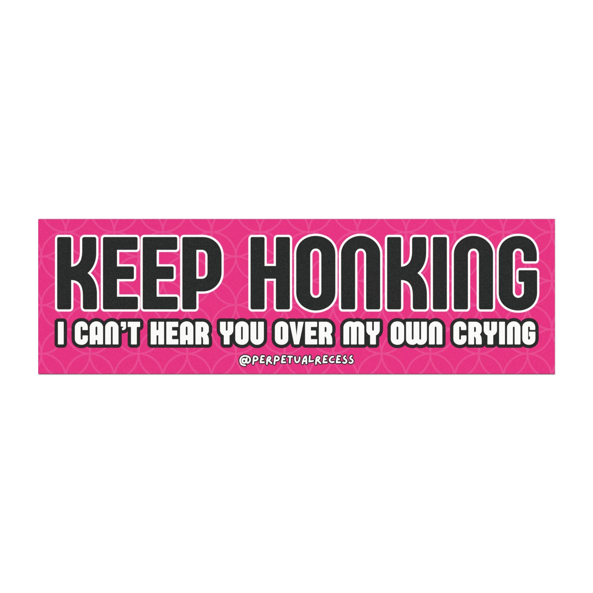 keep honking car decal