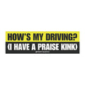 how's my driving car decal