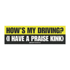 how's my driving car decal