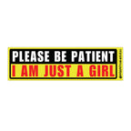 i am just a girl car decal