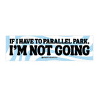 parallel parking car decal