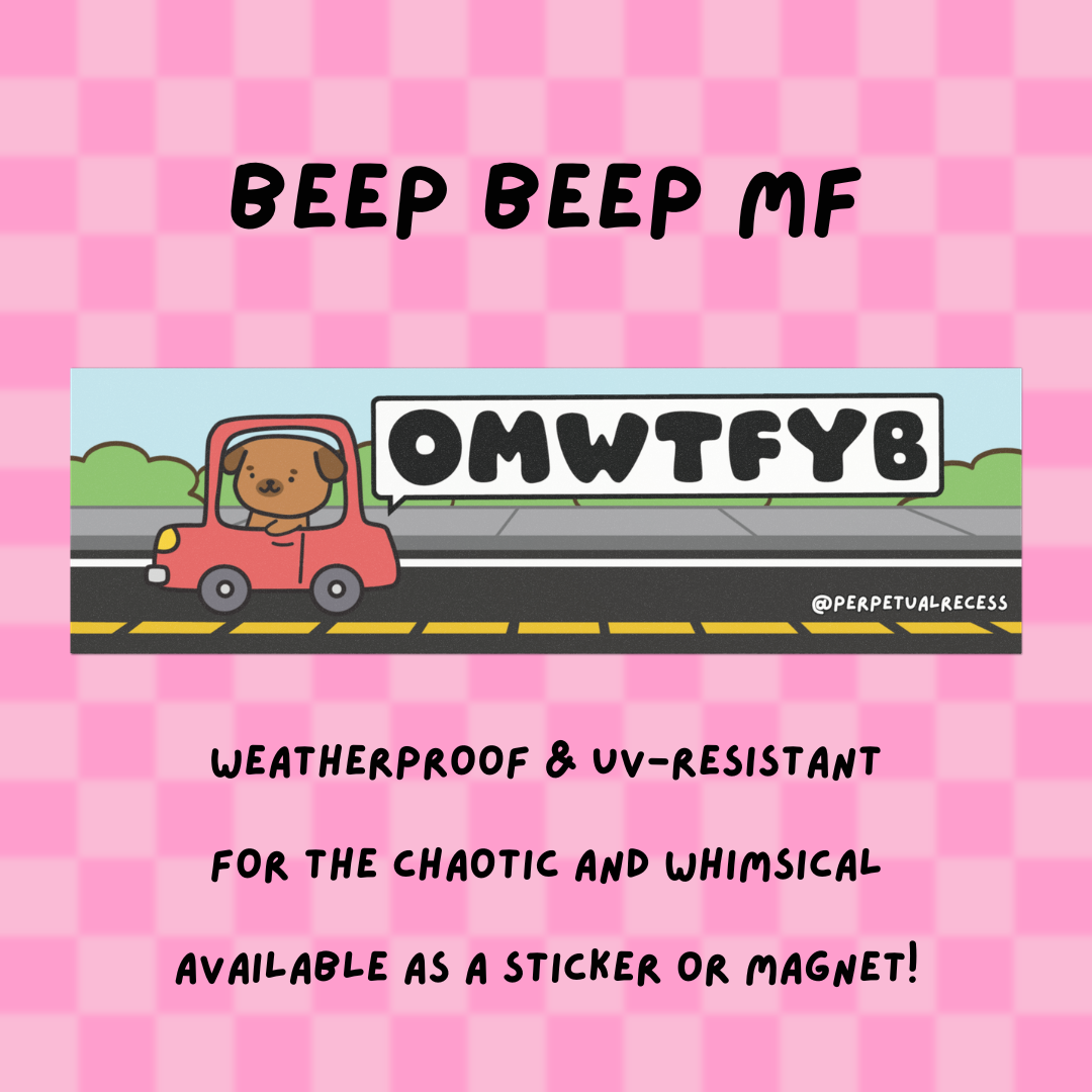 omwtfyb car decal